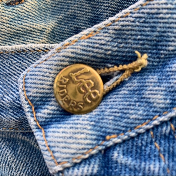 Vtg 70s 80s LEE JEANS MADE IN USA Men’s 36x30 Skyriders Distressed Torn Stained - Picture 9 of 12